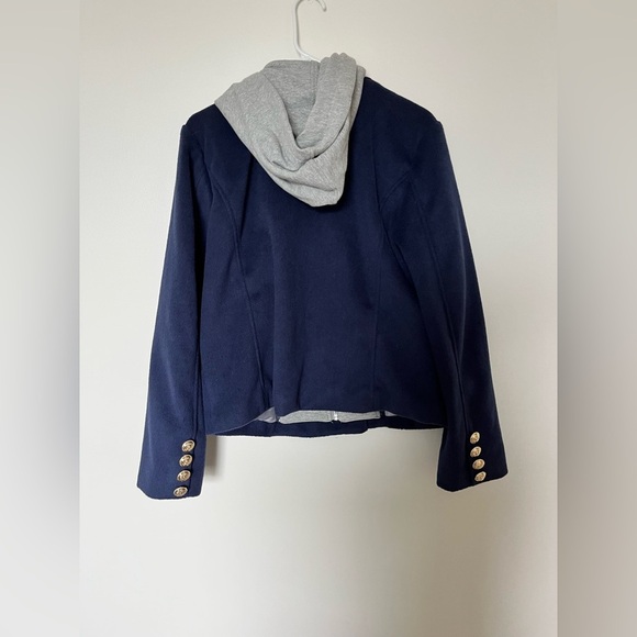 Anthropologie Maeve Twofer Hoodie Peacoat - Picture 9 of 14